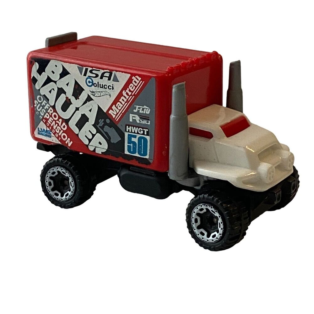 Mattel Hot Wheels Baja Hauler Diecast Truck 270/365 Hot Trucks 2016 Red
